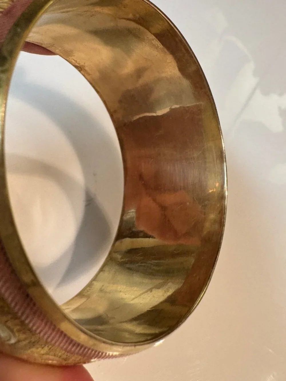 Stunning copper and brass bangle bracelet